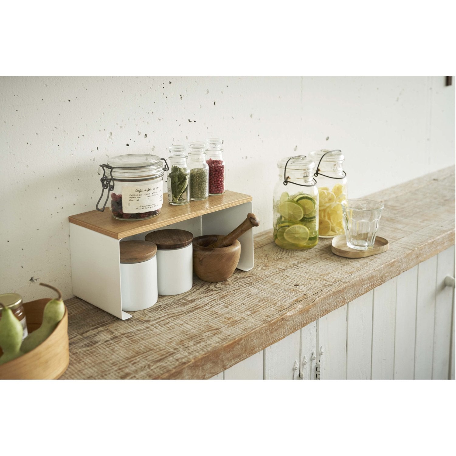 Tosca Wood-Top Stackable Kitchen Rack - Small