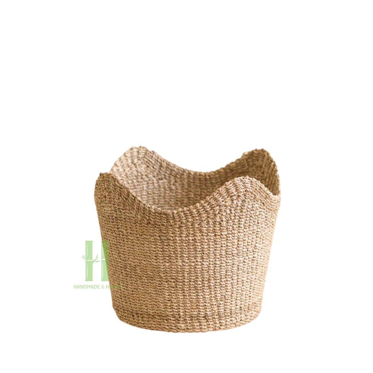 Set of 2 Seagrass Planter Basket Eco Friendly Flower Pots   Planters OEM Design Customized Handmade in Vietnam