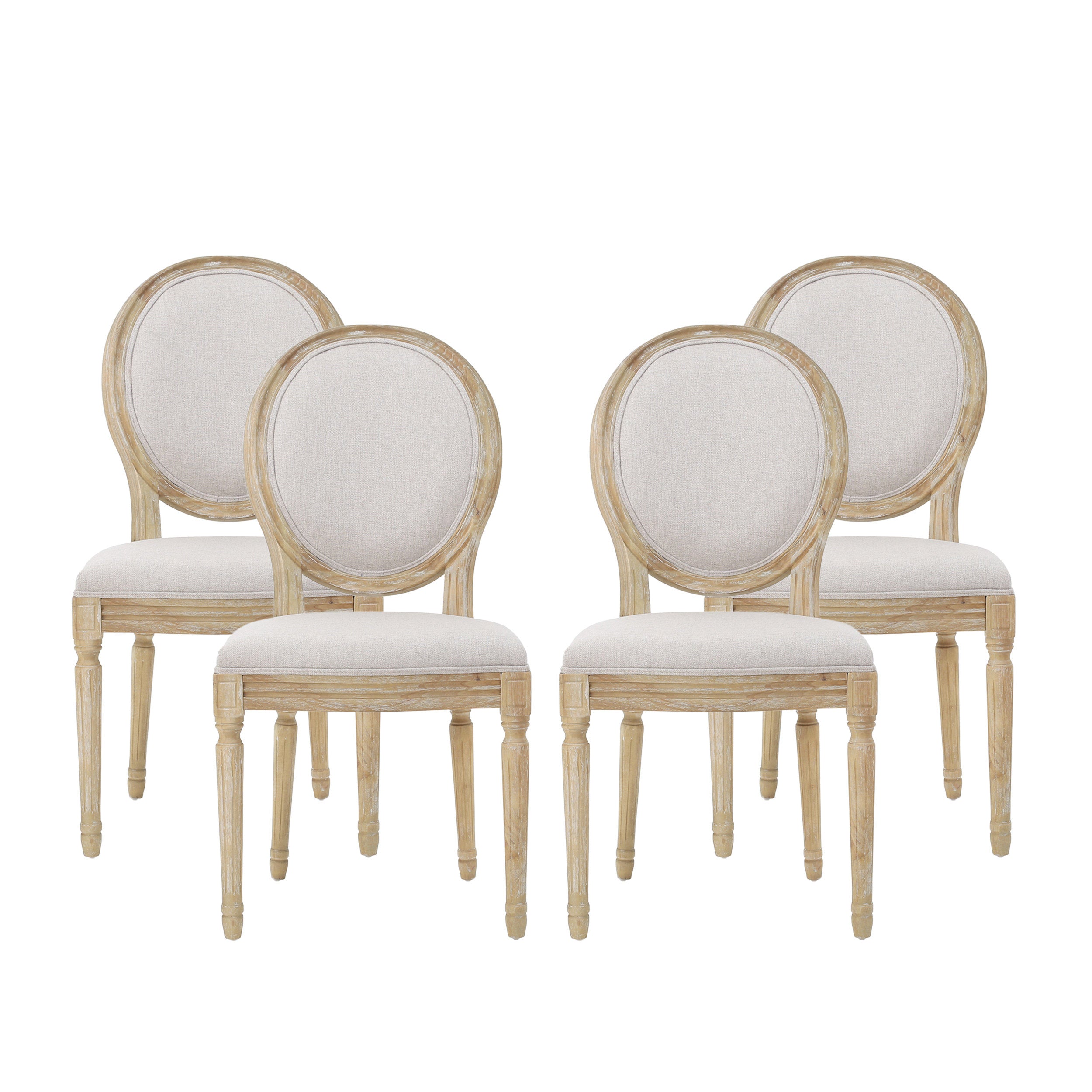 Lariya French Country Dining Chairs (Set of 4)