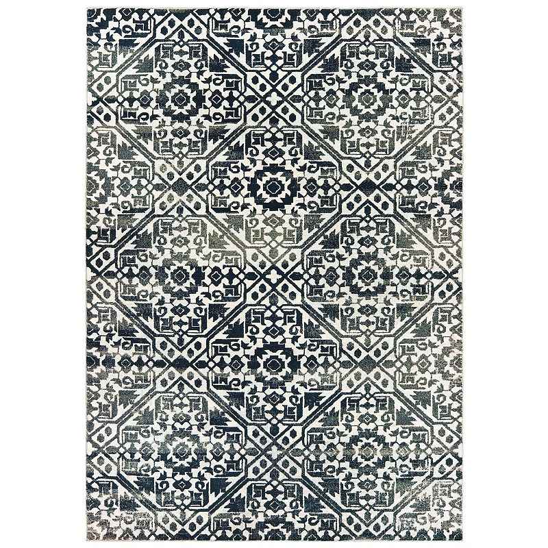 StyleHaven Brody Textured Geometric Disks Rug