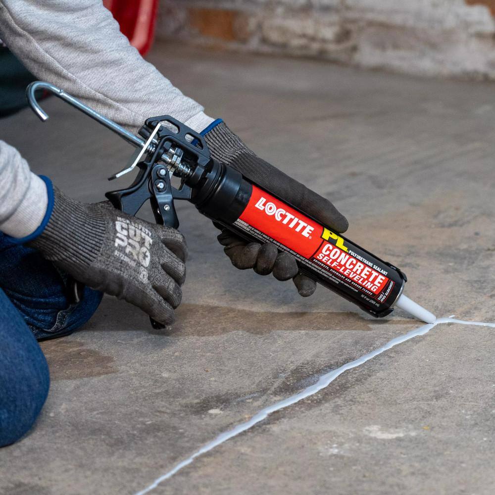 LOCTITE PL 28 oz. Gray Self-Leveling Concrete Sealant 1618172