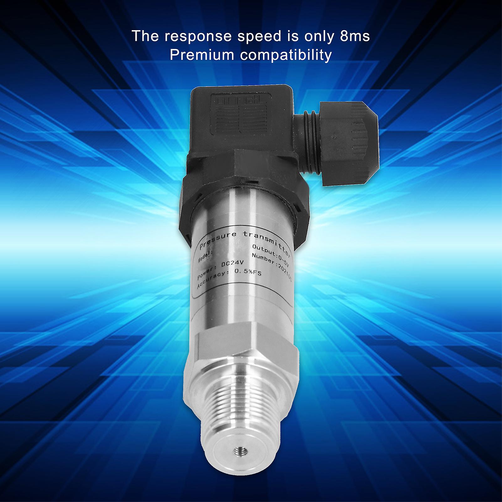 Pressure Sensor Aluminum Alloy 05va， Quick Response Pressure Transmitter For Measuring Hydraulic， Oil， Air， And Water Pressure With Wide Compatibility