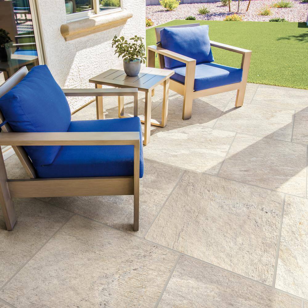 Corso Italia Alpe Magnesium 24 in. x 24 in. x 0.75 Porcelain Paver (Case of 2) 610010004771