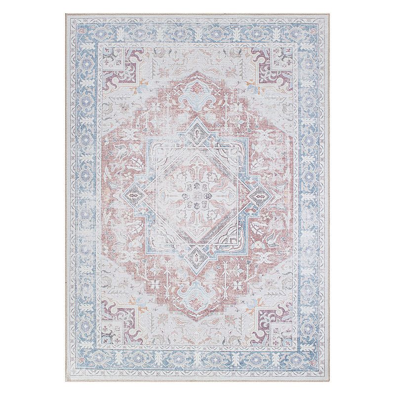 World Rug Gallery Distressed Boho Machine Washable Area Rug