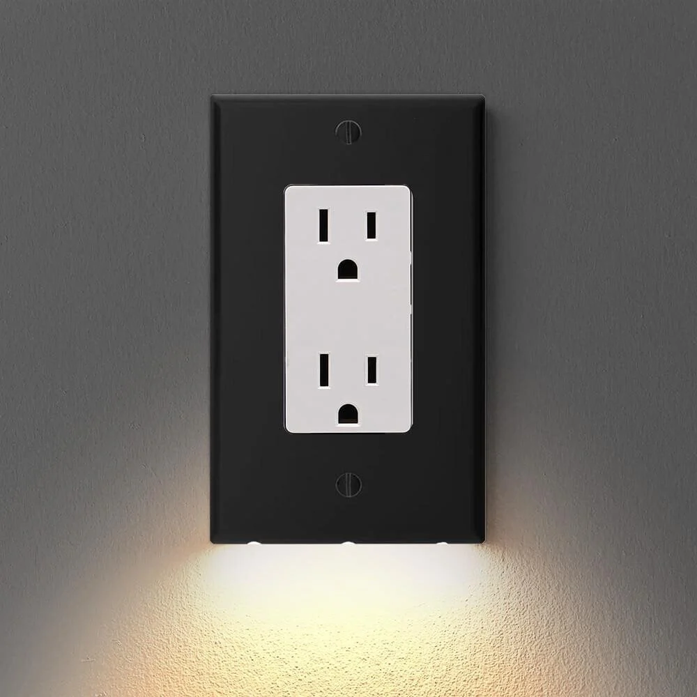 🔥 BIG SALE - 48% OFF🔥Outlet Wall Plate With Night Lights-No Batteries or Wires