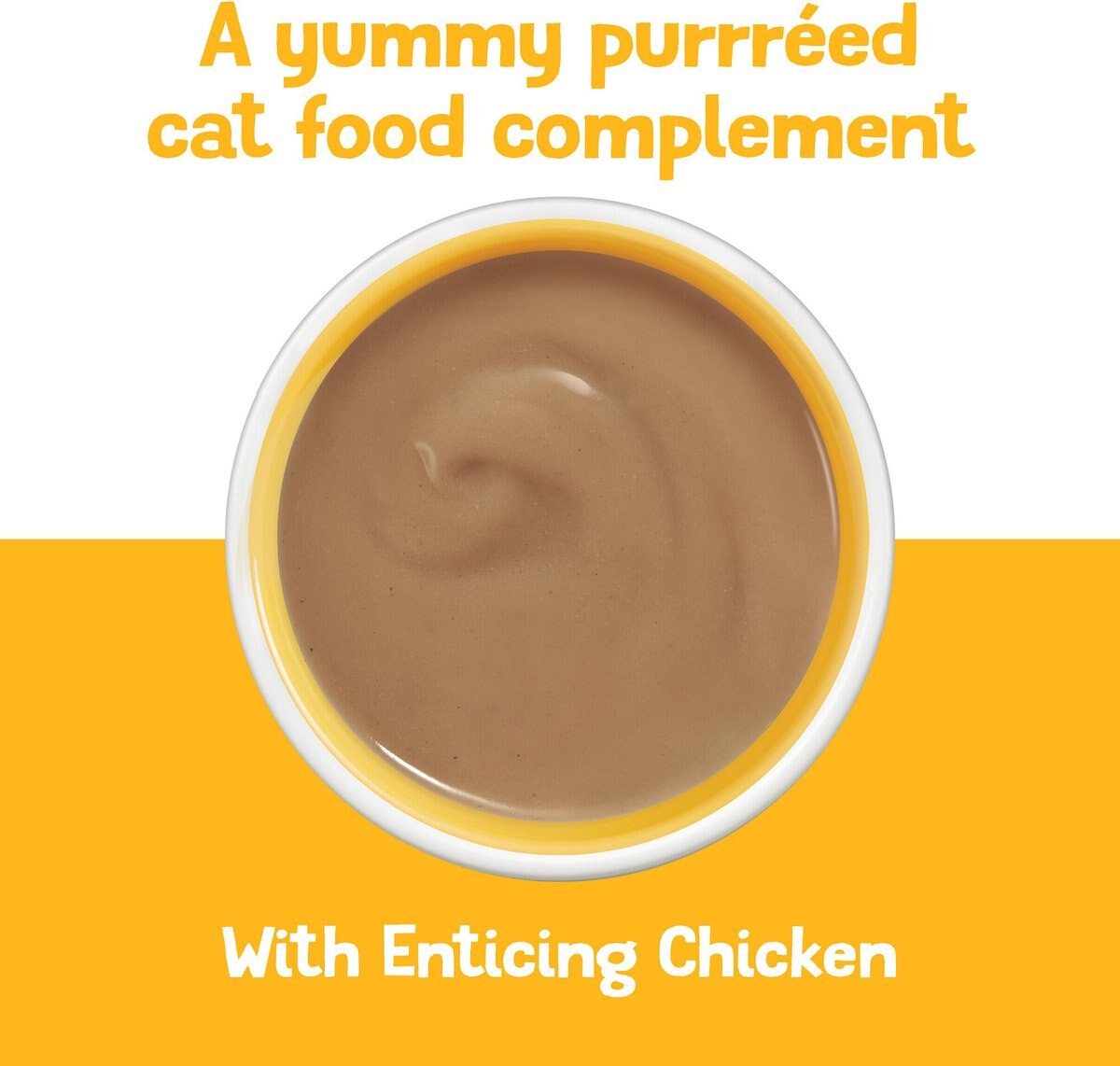 Friskies Pureed Topper Lil’ Shakes With Enticing Chicken CT Food， 1.55-oz bag， Case of 16