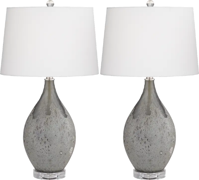 Volcanic Shimmer Table Lamps， Set of 2