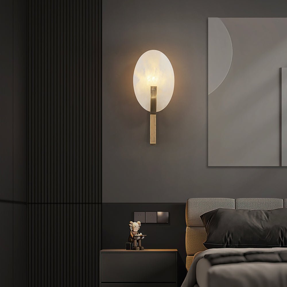 Alice Alabaster Plug-in Wall Lamp