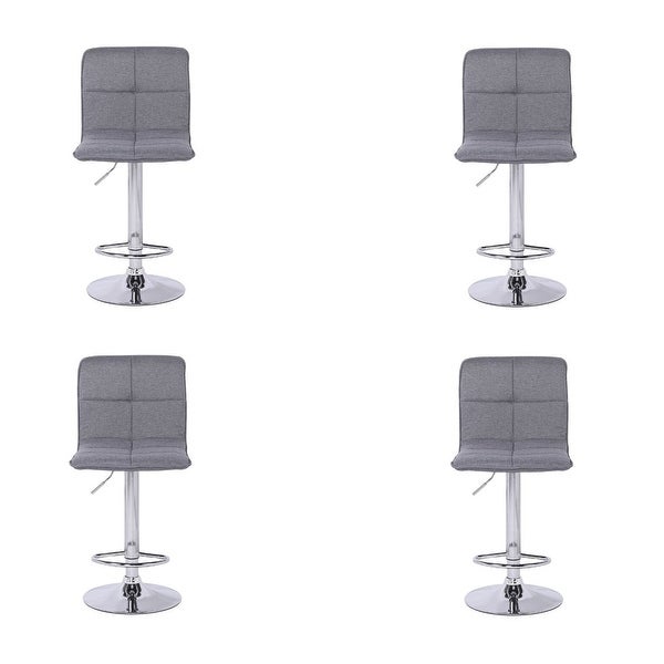 Lutch Grey Adjustable Stool (Set of 4) - 37