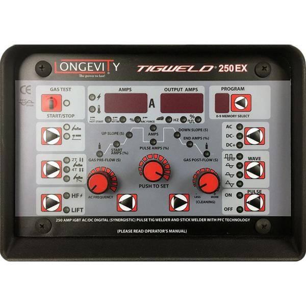 Longevity Tigweld 250EX 250 Amp TIG Welder with Synergistic Controls 444528