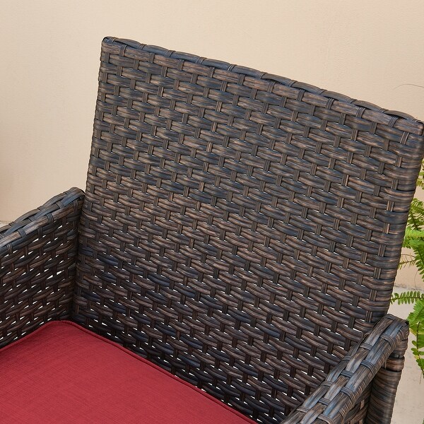 Outdoor Dining Chair with Deep Seating and Cushion