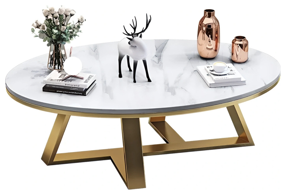 Gold/Black/White/Grey Marble Nordic Coffee Table For Living Room   Modern   Coffee Table Sets   by Miron Demid LLC  Houzz