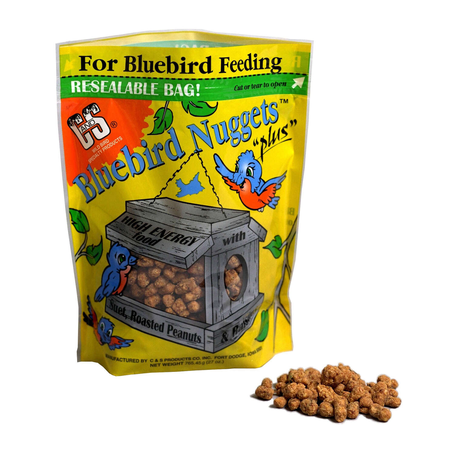 CandS Bluebird Blueberry Suet Nuggets 27 oz