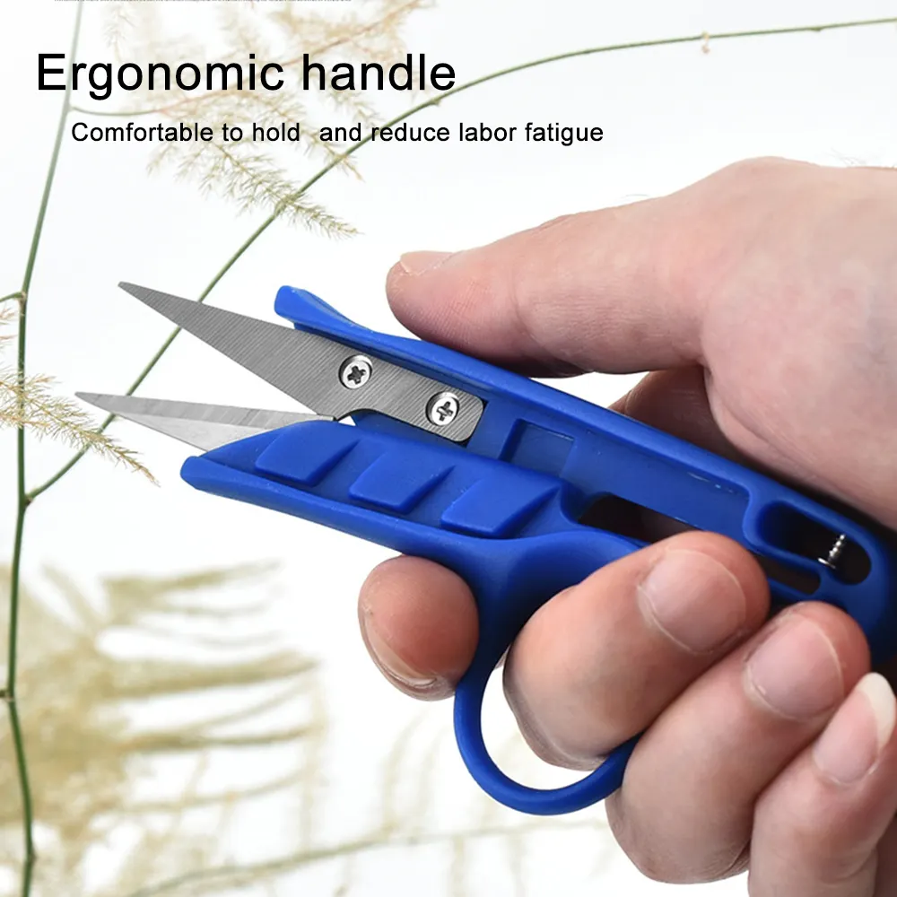 High Quality  Blue Mini pruning Garment Scissor Stainless Steel Cutter Thread Bonsai Pruner Tailor Scissor garden pruner