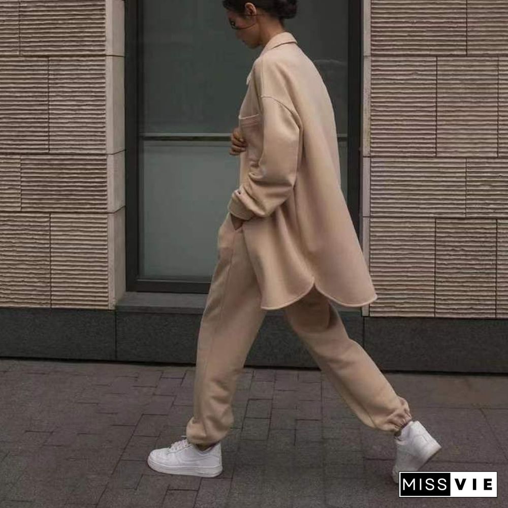 Fashion Autumn Cardigan Sweatshirt Jacket + Strapless Vest + Sweatpants Suits Women Tracksuit Winter New Three Piece Set Outfits