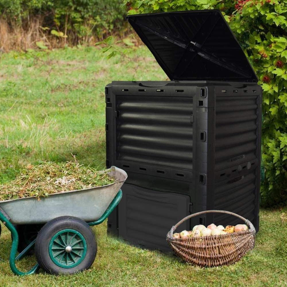 Garden Compost Bin from BPA Free Material  80 Gallon(300 L)  Easy Assembling  Large Capacity  Fast Creation of  Soil