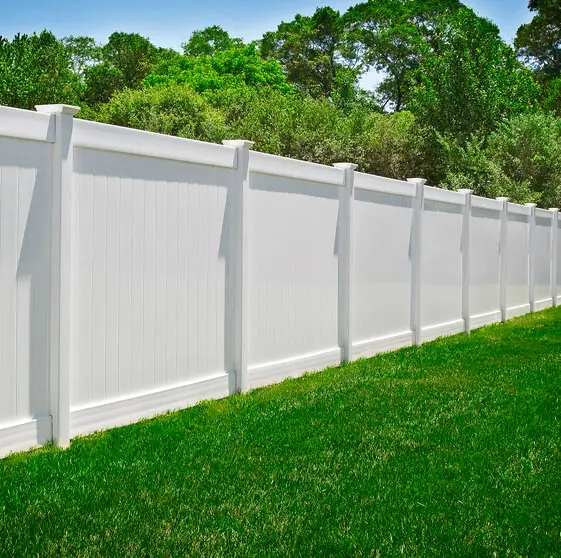 hot selling  gray hard vinyl fence panel kit 6x8 Easily Assembled water proof pvc fence profile