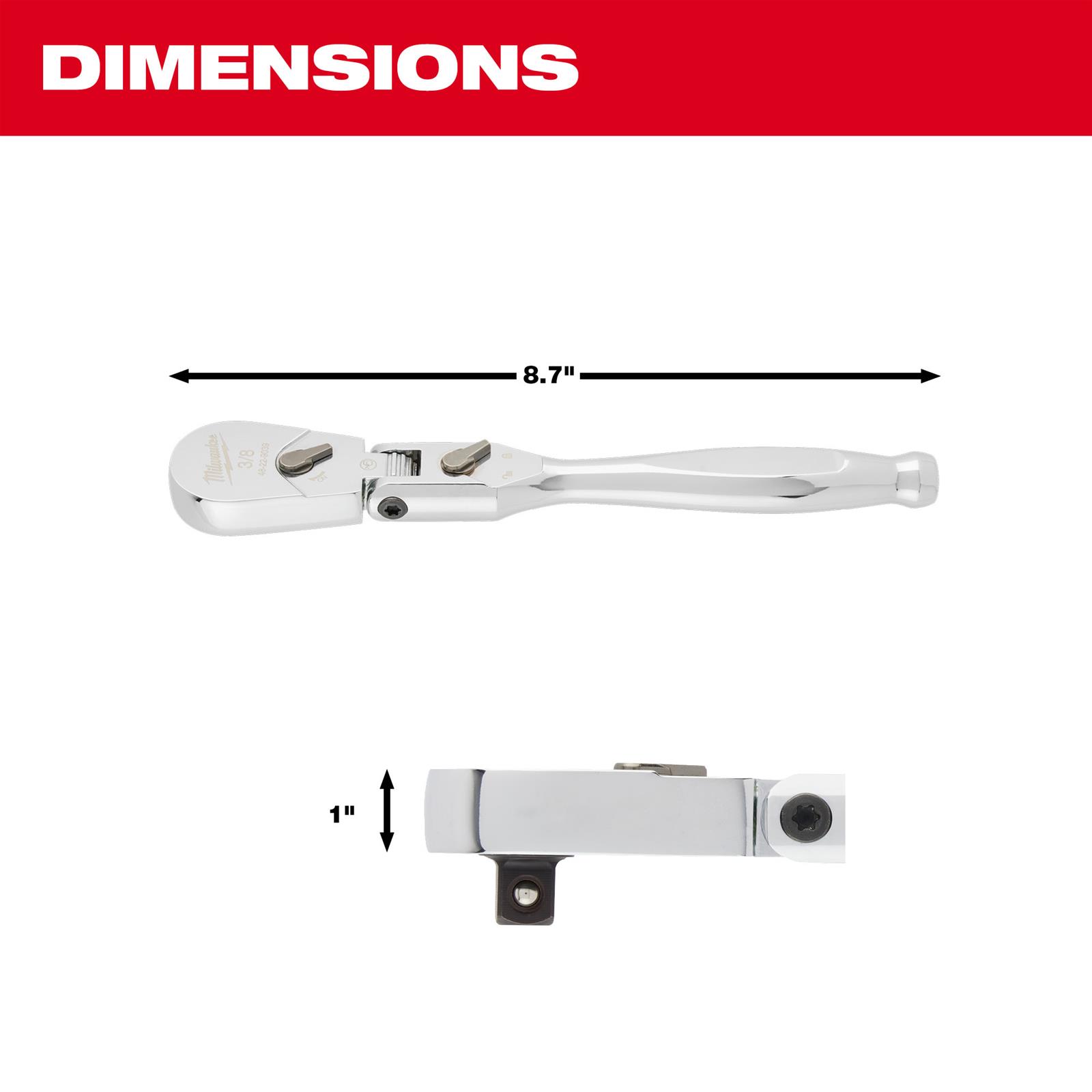 Milwaukee Tool 48-22-9039 Milwaukee Flex Head Ratchets