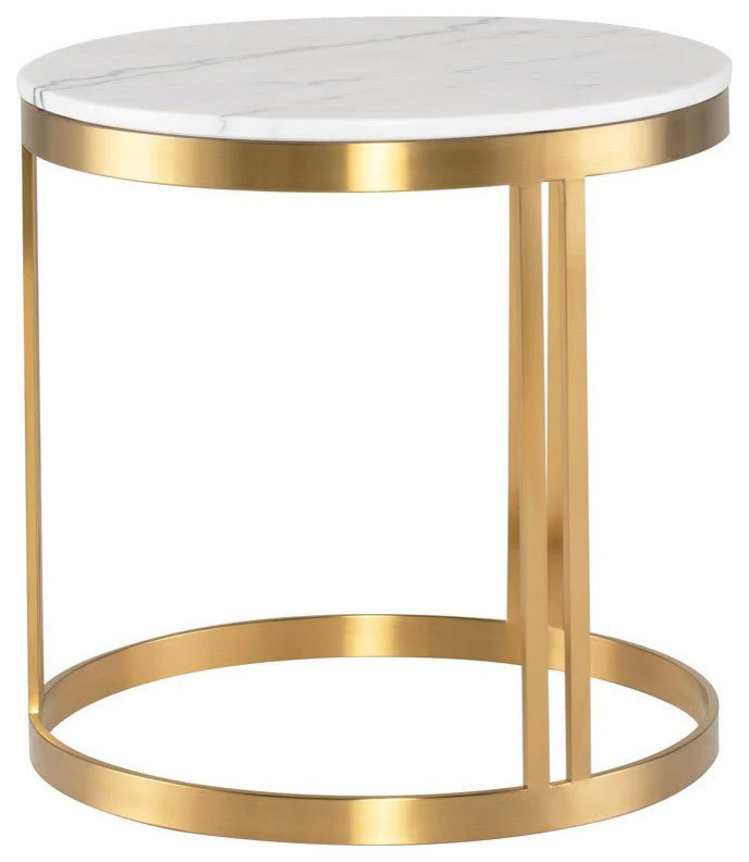 Marion Gold Side Table   Contemporary   Side Tables And End Tables   by Virgil Stanis Design  Houzz