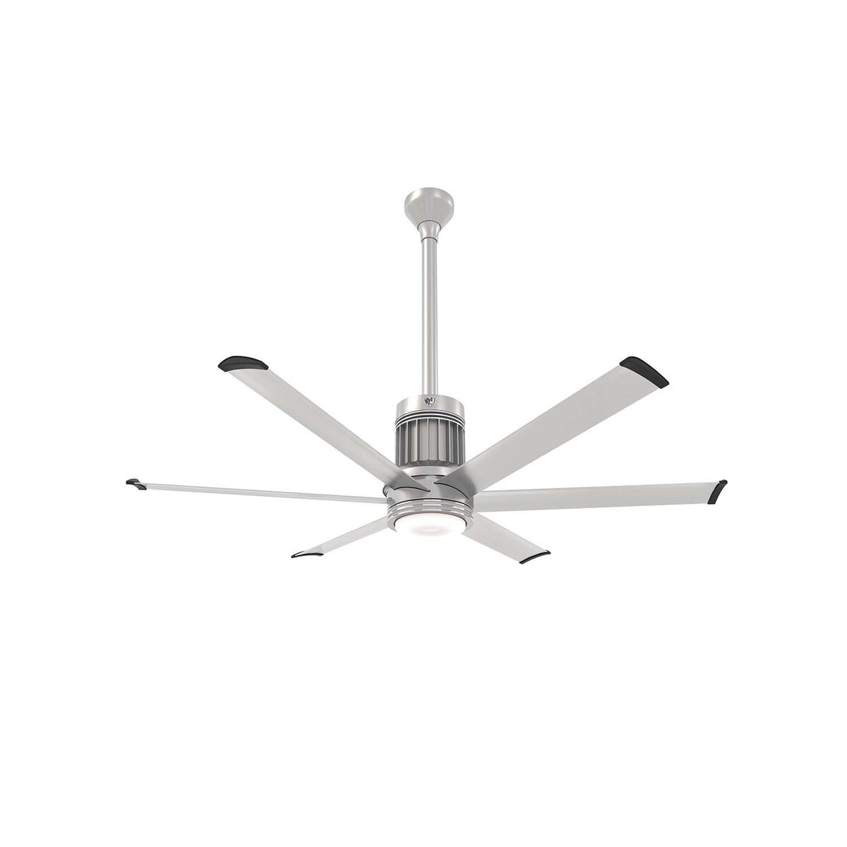 60-Inch i6 Ceiling Fan Universal Mount W/24-Inch Ext Tube and LED Brushed Silver by Big Ass Fans