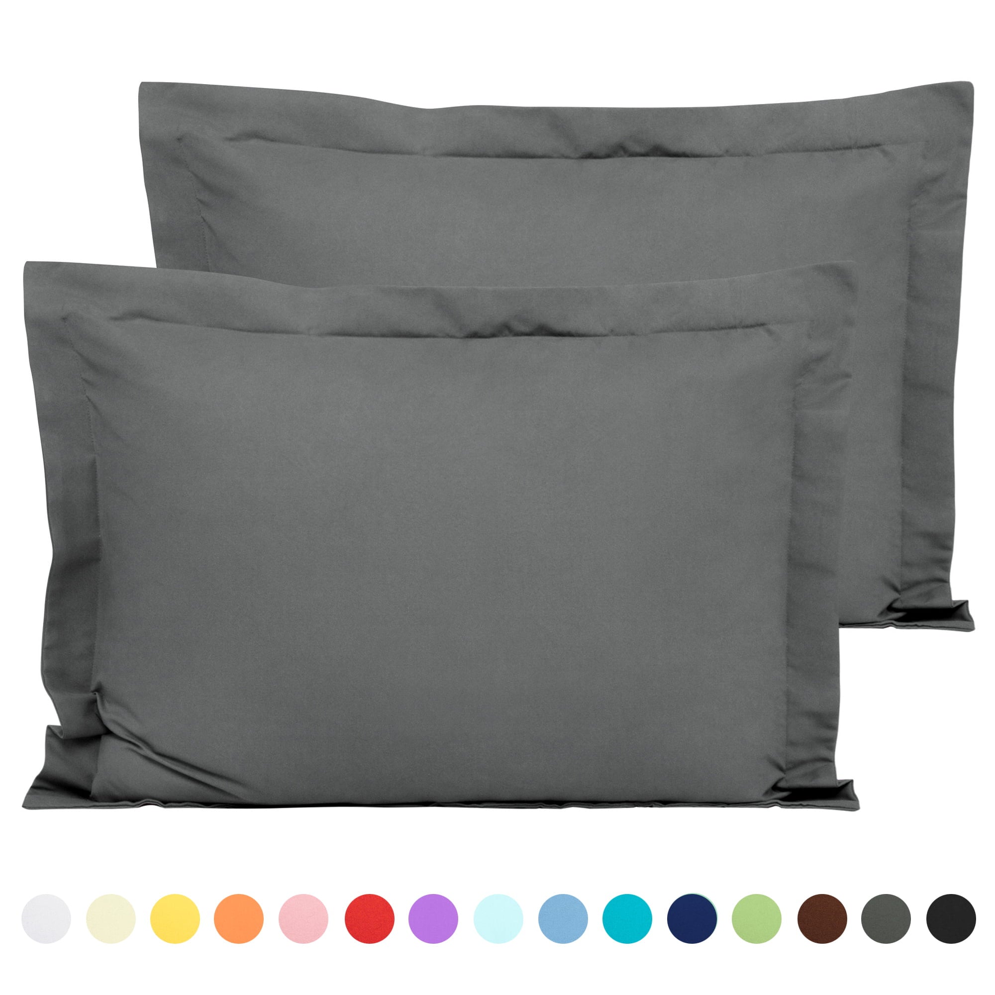 FLXXIE Ultra Soft Microfiber Pillow Shams Set of 2， Standard 20