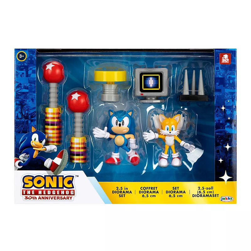 Jakks Sonic The Hedgehog 30th Anniversary 2.5-Inch Figure ama Set