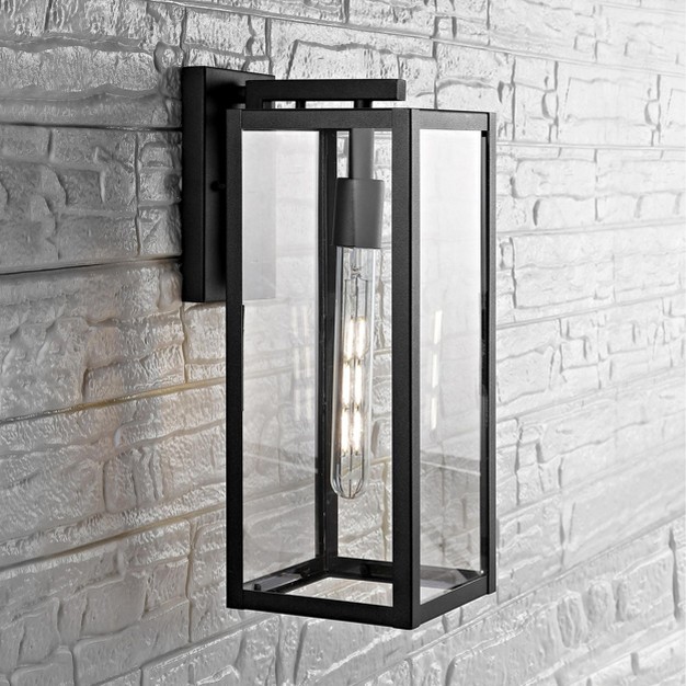 Welson Outdoor Wall Lantern Black Safavieh