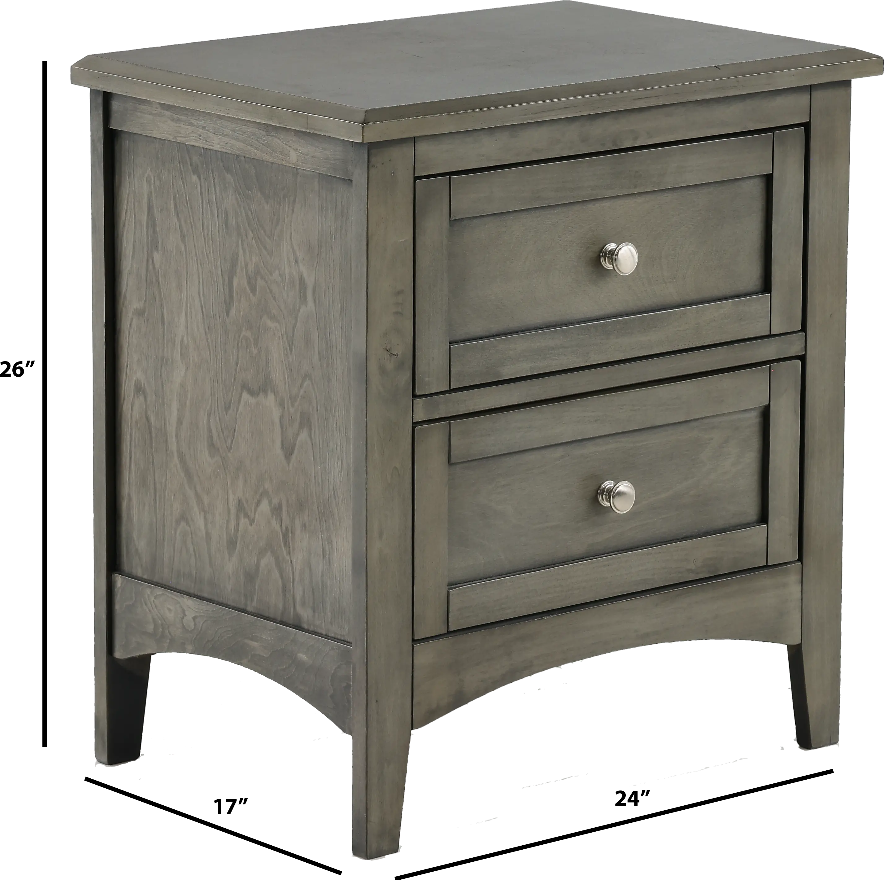 Garcia Gray Nightstand