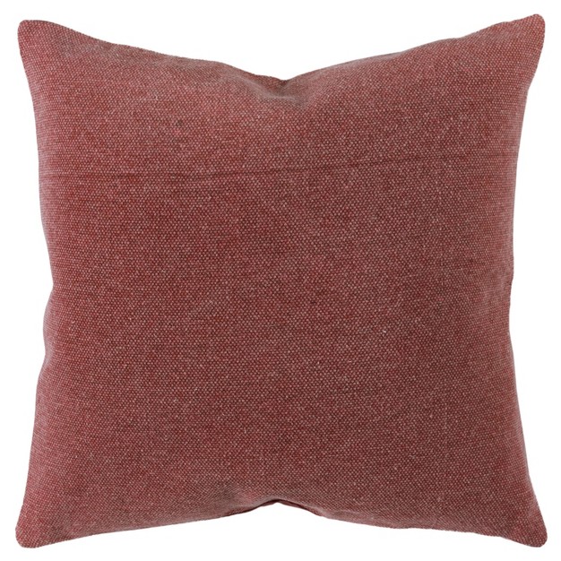 Oversize Square Throw Pillow Cover Rust Rizzy Home