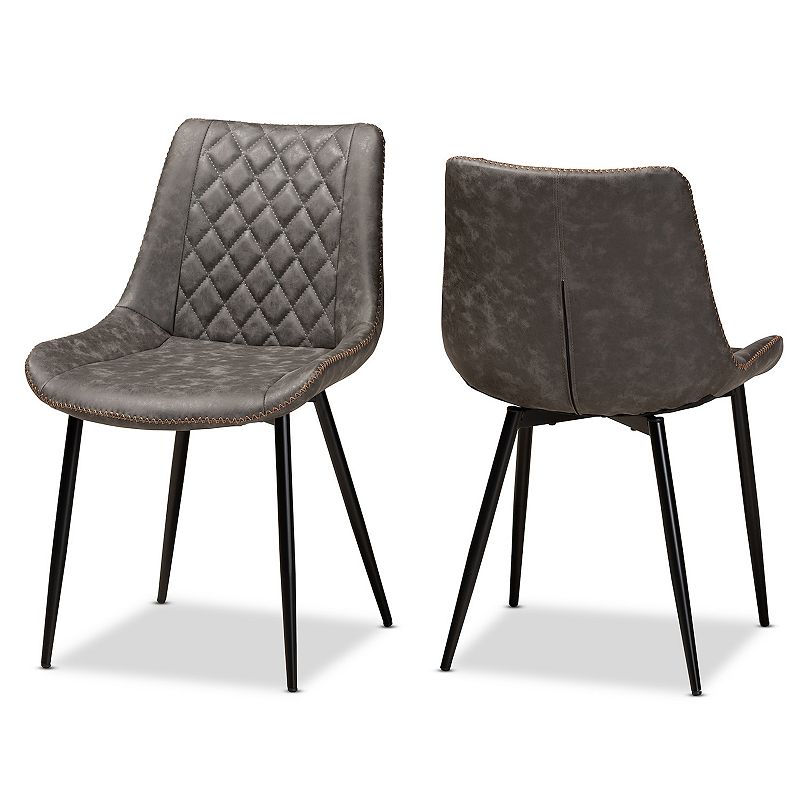 Baxton Studio Loire Dining Chair 2-Piece Set