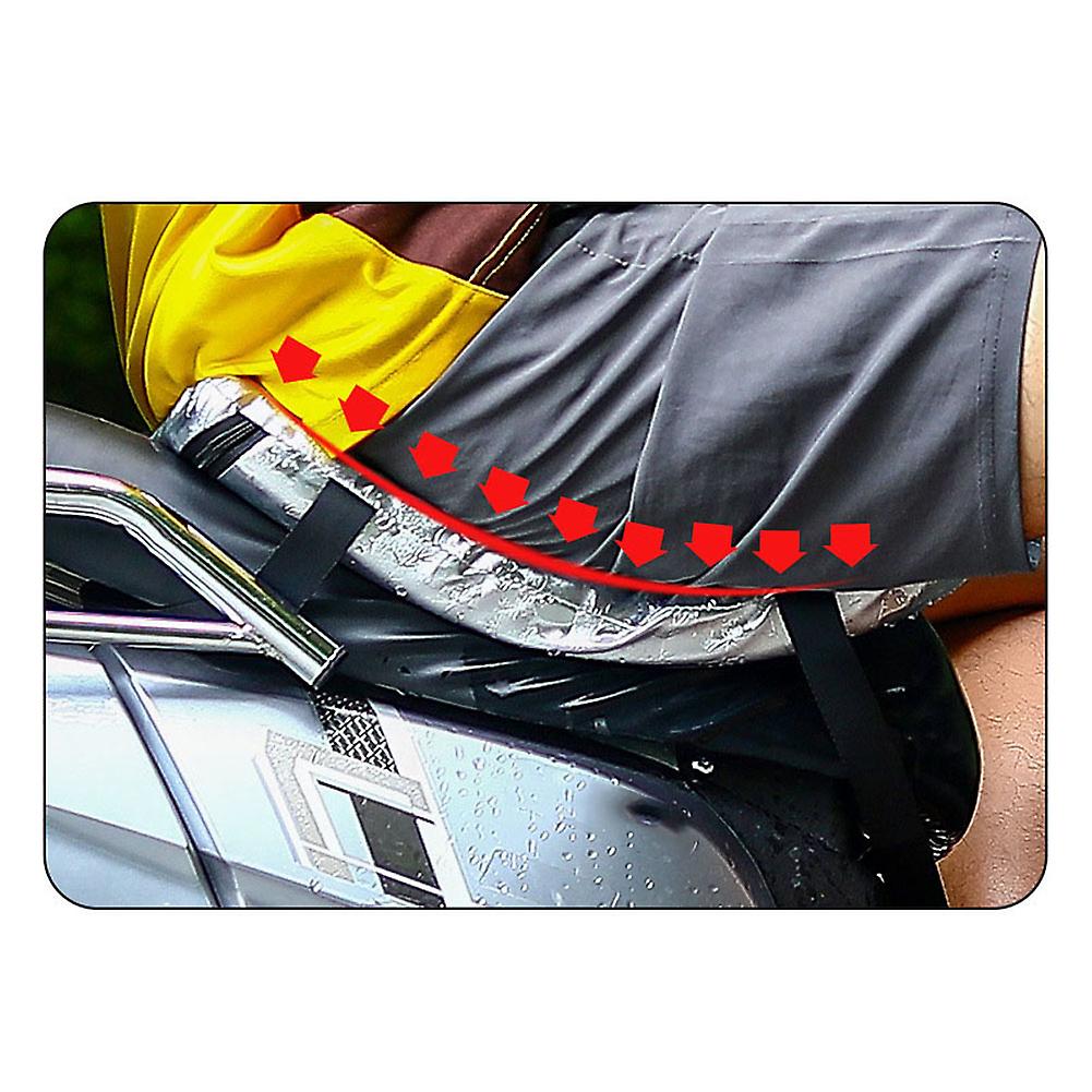 Motorcycle Seat Pad Shock Absorption Mat Comfortable Soft Comfortable Cooling Leather Cushion Black