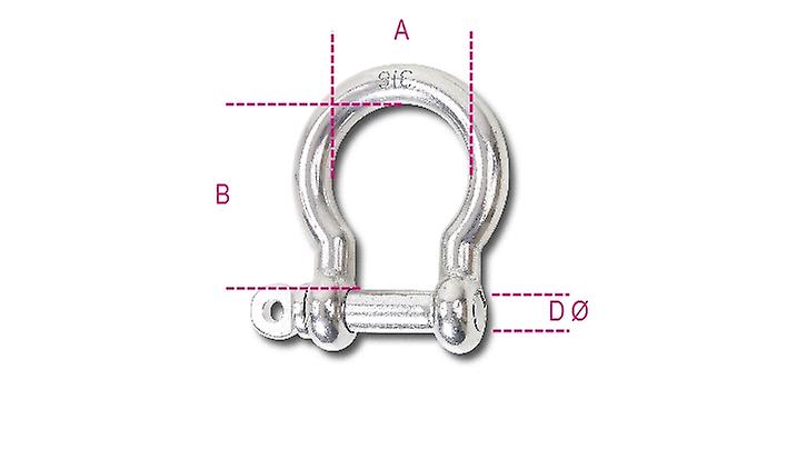 Beta 082280204 8228 4 4mm Bow Shackles Aisi 316