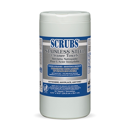 SCRUBS Stainless Steel Cleaner Wipes  ITW91930