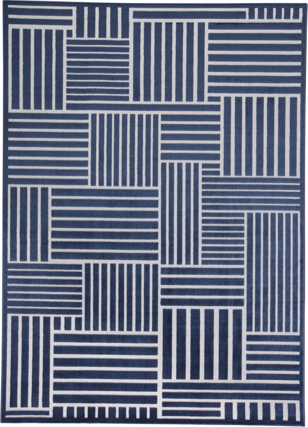 Javers Blue and White Rug by BD Fine