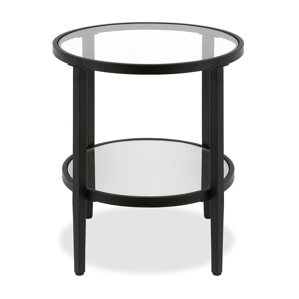 Silver Orchid Carol Mirrored Side Table