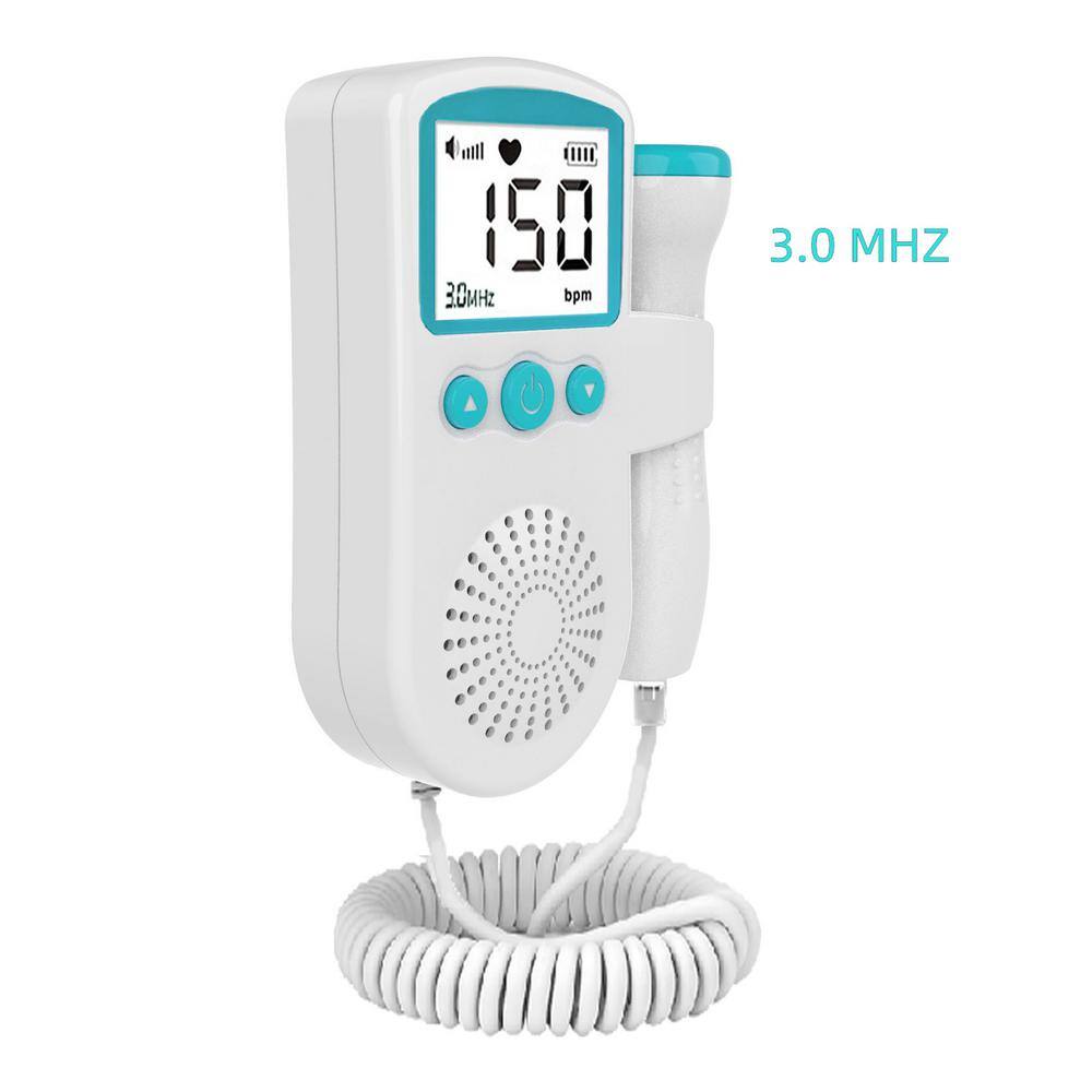 Aoibox Fetal Heart Rate Monitor Home Pregnancy Baby Fetal Sound Heart Rate Detector in Green HDDB1537G