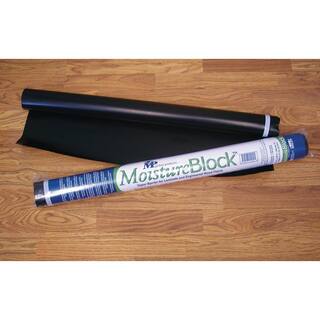 MP Global Products 100 sq. ft. Rolls 30 x in. W x 40 x ft. L x 6 mm T Polyethylene Film MoistureVapor Barrier Underlayment for All Floors MB006300100