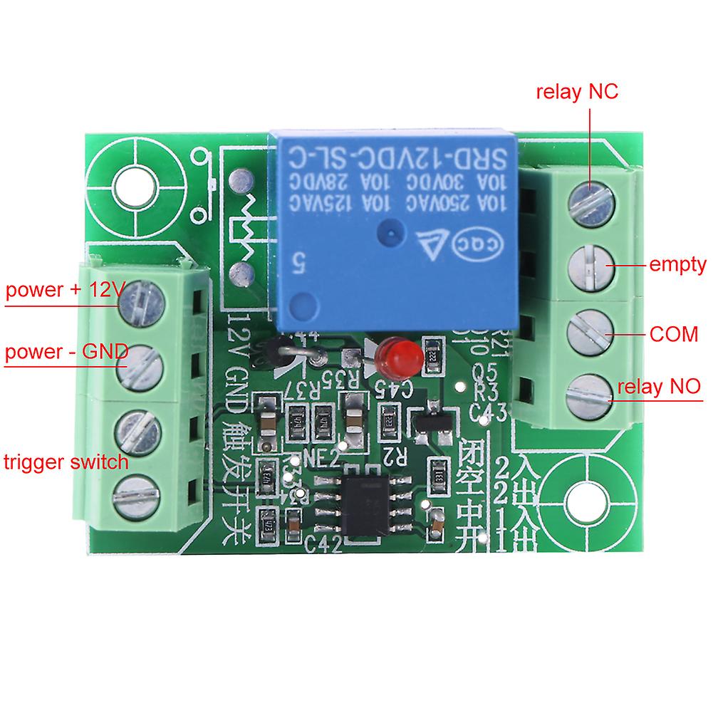 Dc 12v Single Channel Bistable Circuit Trigger Switch Relay Control Module