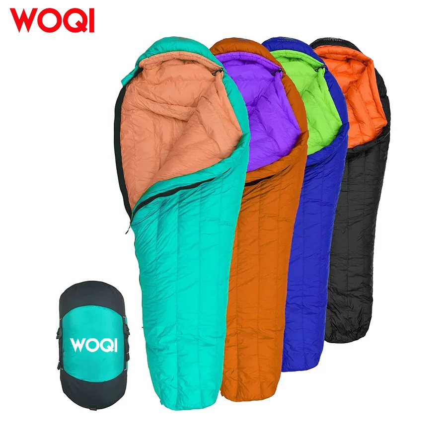 Woqi 15   30 Degree F 800 Fill Power Hydrophobic Goose Down Mummy Sleeping Bag