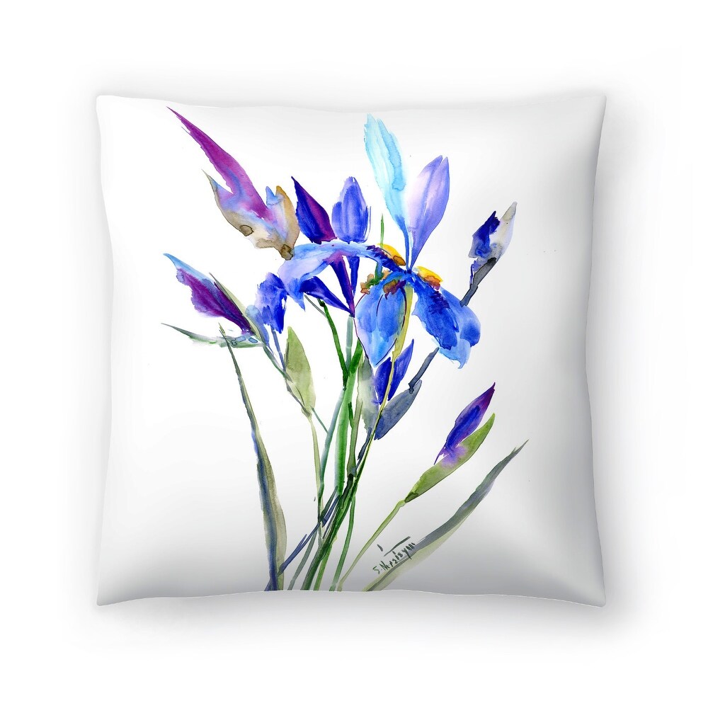 Irises   Decorative Throw Pillow