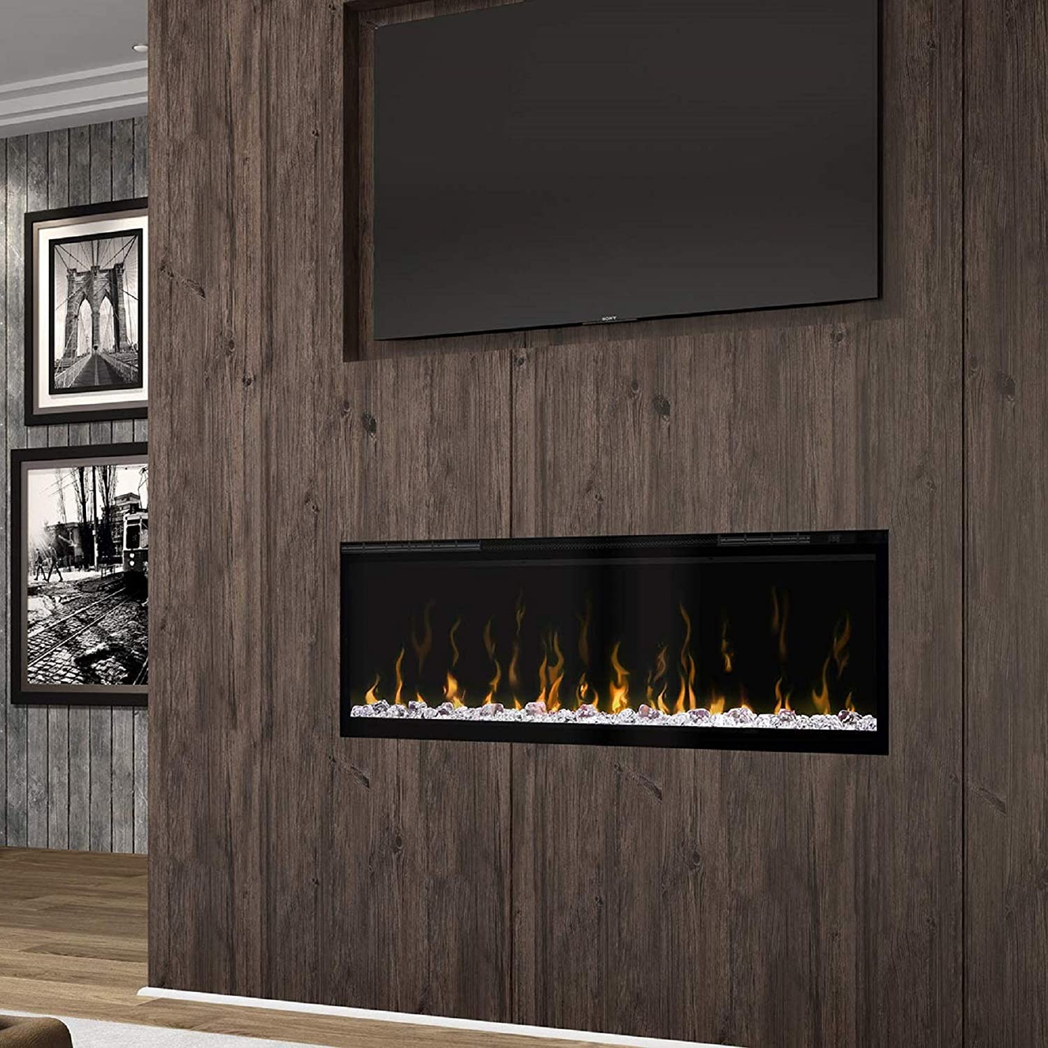 Dimplex Xlf50 50 inch Linear Built-In Electric Fireplace - Black