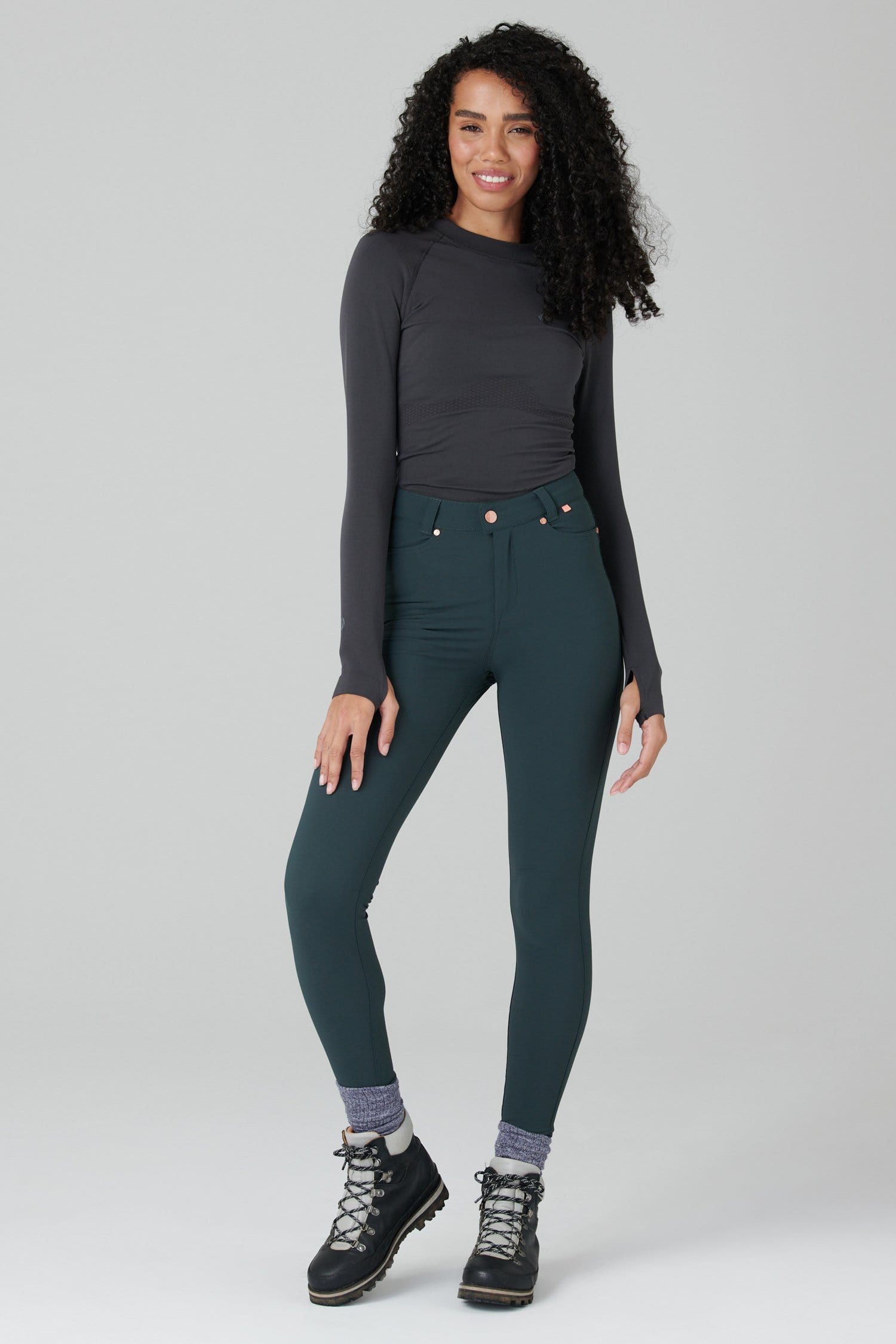 MAX Stretch Skinny Outdoor Trousers - Forest Green