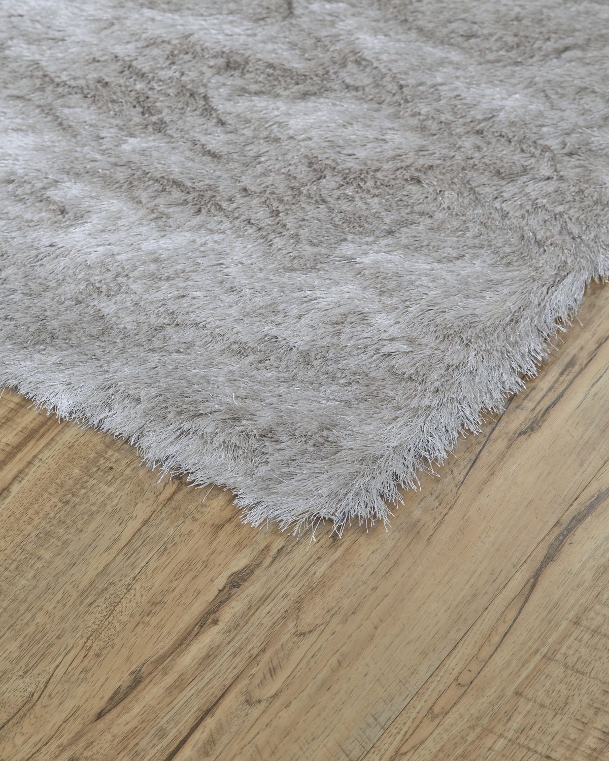 Freya Hand Tufted Silver and White Rug by BD Fine