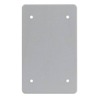 Commercial Electric Gray 1-Gang Non-Metallic Weatherproof Blank Cover WBC100PG