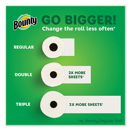 Procter and Gamble Bounty Select-a-Size Kitchen Roll Paper Towels | 2-Ply， 5.9 x 11， White， 90 Sheets