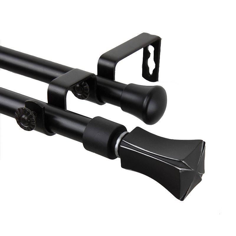 Rod Desyne Fort Adjustable Double Curtain Rod