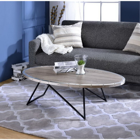 Acme 81730 is Coffee Table  Weathered Gray Oak