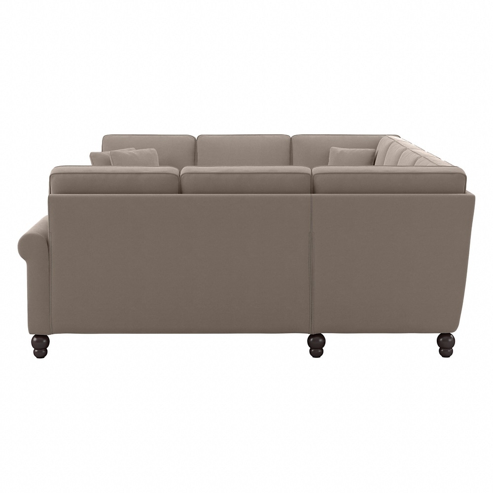 Coventry 113W U Shaped Sectional Couch by Bush Furniture