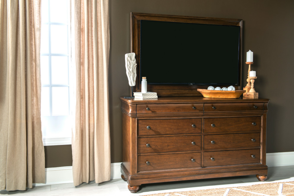 Coventry TV Frame  Classic Cherry Finish Wood   Traditional   Entertainment Centers And Tv Stands   by Legacy Classic  Houzz