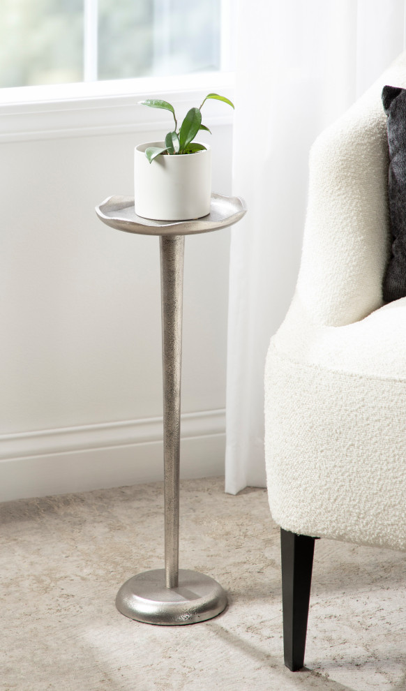 Alessia Round Drink Table   Contemporary   Side Tables And End Tables   by Uniek Inc.  Houzz